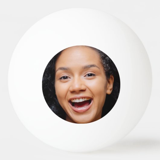 Fun Full Face Nah Up Selfie Foto Tischtennisball (Vorderseite)