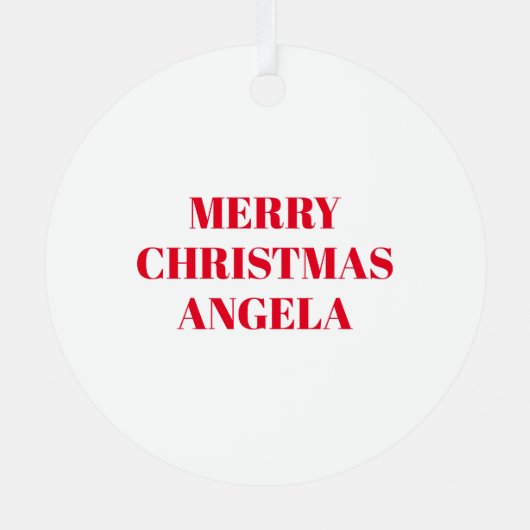 Fun Full Face Nah Up Selfie Foto Weihnachten Ornament Aus Metall (Rückseite)