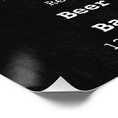 Fun Fundraiser Bar Restaurant Cornhole Turnier Poster (Ecke)