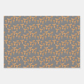 Fun Fungi Chanterelle Mushroom Pattern Geschenk Geschenkpapier Set (Vorderseite 3)