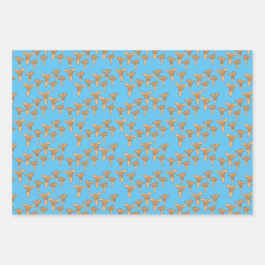 Fun Fungi Chanterelle Mushroom Pattern Geschenk Geschenkpapier Set (Vorderseite 2)