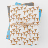 Fun Fungi Chanterelle Mushroom Pattern Geschenk Geschenkpapier Set (Beispiel)
