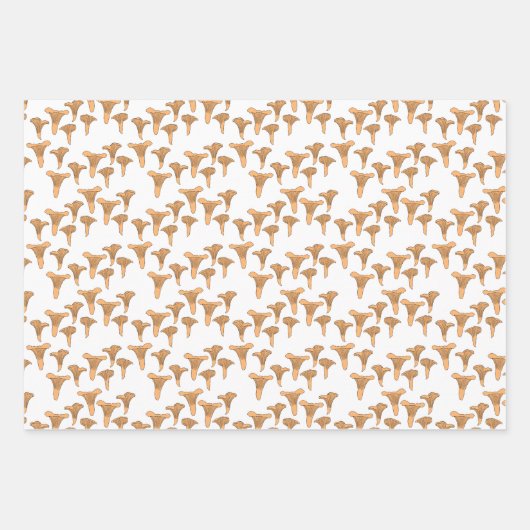 Fun Fungi Chanterelle Mushroom Pattern Geschenk Geschenkpapier Set (Vorderseite)