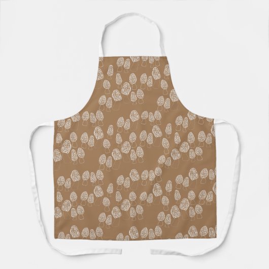Fun Fungi Morel Mushroom Pattern Schürze (Vorderseite)