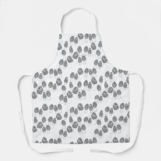 Fun Fungi Morel Mushroom Pattern Schürze (Vorderseite)
