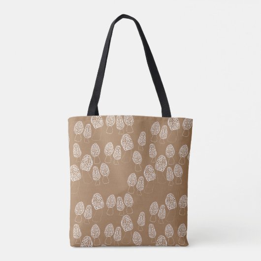 Fun Fungi Morel Mushroom Pattern Tasche (Rückseite)
