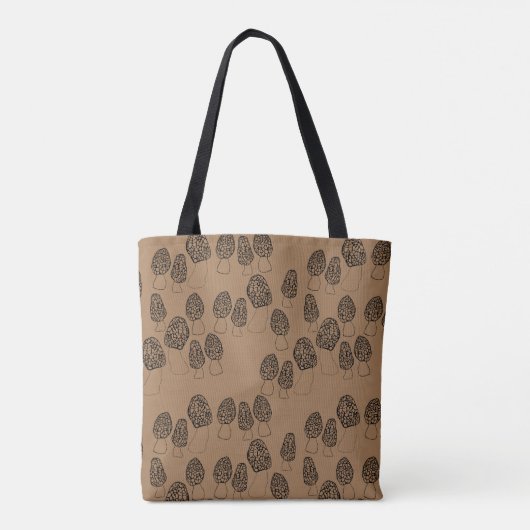 Fun Fungi Morel Mushroom Pattern Tasche (Rückseite)
