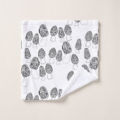 Fun Fungi Morel Mushrooms Muster Badhandtuch Set (Waschlappen)