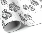 Fun Fungi Morel Mushrooms Muster Geschenk Geschenkpapier (Rolleneckpunkt)