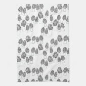 Fun Fungi Morel Mushrooms Muster Geschirrtuch (Vertikal)