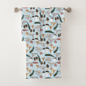 Fun Fungi Mushroom Fern Muster Badhandtuch Set (Insitu)