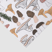 Fun Fungi Mushroom Fern Muster Geschenk Seidenpapier (Detail)