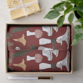 Fun Fungi Mushroom Fern Muster Geschenk Seidenpapier (Geschenk)