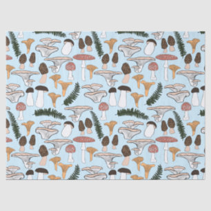 Fun Fungi Mushroom Fern Muster Geschenk Seidenpapier