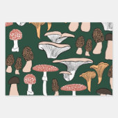 Fun Fungi Mushroom Pattern Geschenkpapier Set (Vorderseite)