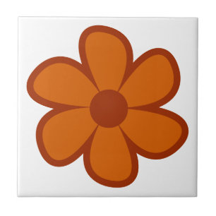 Fun Funky 60er 70er Retro Blume Keramik Tile Fliese
