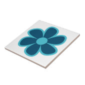 Fun Funky 60er 70er Retro Blume Keramik Tile Fliese (Seite)