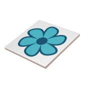 Fun Funky 60er 70er Retro Blume Keramik Tile Fliese (Seite)