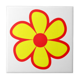 Fun Funky 60er 70er Retro Blume Keramik Tile Fliese