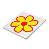Fun Funky 60er 70er Retro Blume Keramik Tile Fliese (Seite)