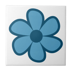Fun Funky 60er 70er Retro Blume Keramik Tile Fliese
