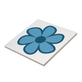 Fun Funky 60er 70er Retro Blume Keramik Tile Fliese (Seite)