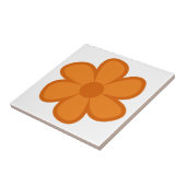 Fun Funky 60er 70er Retro Blume Keramik Tile Fliese (Seite)
