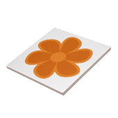 Fun Funky 60er 70er Retro Blume Keramik Tile Fliese (Seite)