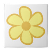 Fun Funky 60s 70s Retro Flower Ceramic Tile Fliese (Vorderseite)