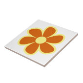 Fun Funky 60s 70s Retro Flower Ceramic Tile Fliese (Seite)