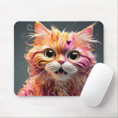 Fun & Funky Abstrakt Cat Mouse Pad Mousepad (Mit Mouse)