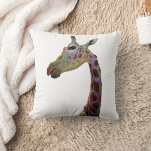 Fun funky bunt Giraffe Throw Kissen (Decke)
