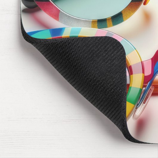 Fun Funky Eyeglasses Mousepad (Ecke)