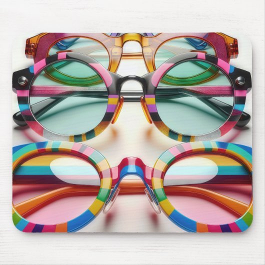 Fun Funky Eyeglasses Mousepad (Vorne)