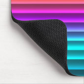 Fun Funky Modern Rainbow Stripes Muster Mousepad (Ecke)