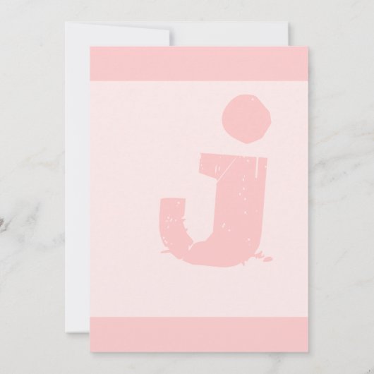 Fun & Funky Mongram Elegant Pink Silver Metallic Einladung (Rückseite)