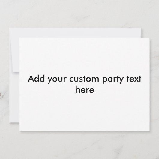 Fun Funky Party Einladung (Rückseite)