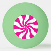 Fun Funky Peppermint Candy Tischtennisball (Vorderseite)