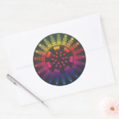 Fun Funky Psychedelic Circular Burst Sticker (Umschlag)