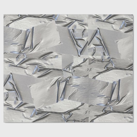 Fun Funny Duct Tape Silver Geschenkpapier (Flach)