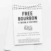Fun Funny Free Bourbon Degustation Party Einladung