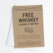Fun Funny Free Whiskey Degustation Party Einladung
