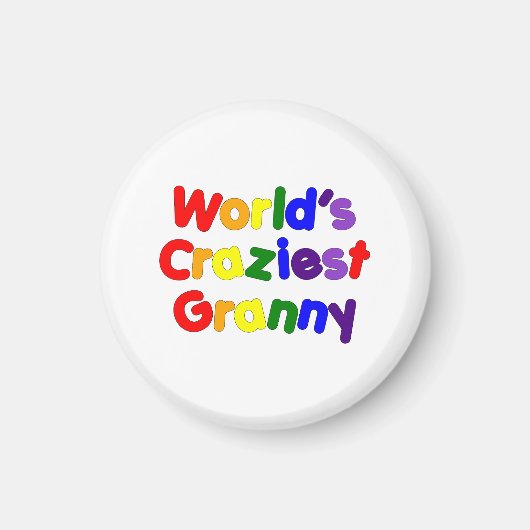 Fun Funny Grandmütter : Die verrückteste Großmutte Magnet (Vorne)