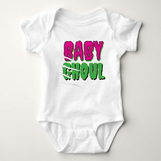 Fun Funny Niedlich "Baby Ghoul" Baby Strampler (Vorderseite)