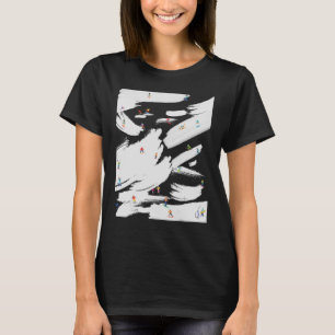 Fun Funny Ski Snowboard Berg Winterurlaub T-Shirt