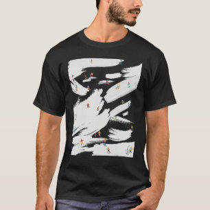 Fun Funny Ski Snowboard Berg Winterurlaub T-Shirt
