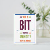 Fun Funny Sprichwort Zitat Motivierend Geburtstag Postkarte (Stehend Vorderseite)