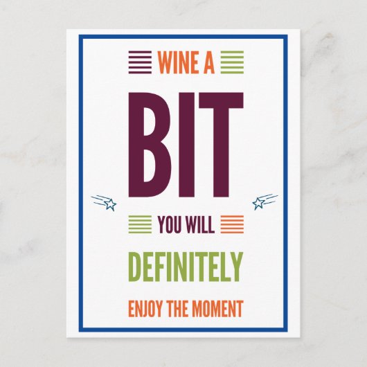 Fun Funny Sprichwort Zitat Motivierend Geburtstag Postkarte (Vorderseite)