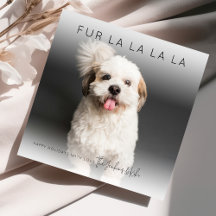 Fun Fur La La La La | Foto Weihnachtskarte
