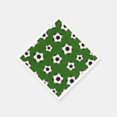 Fun-Fußball-Sportmuster Party Servietten (Ecke)